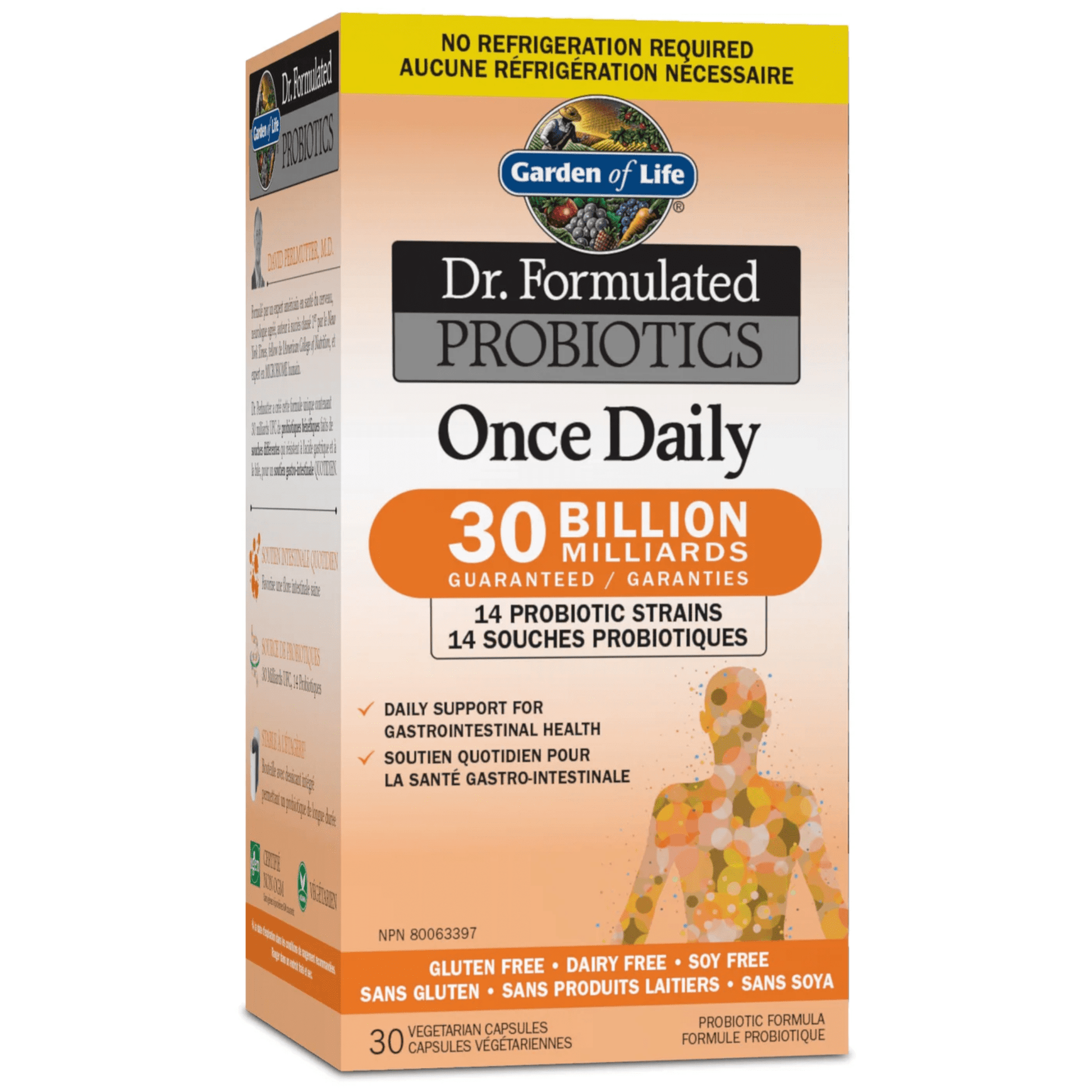 30 Vegetable Capsules (Shelf Stable) | Garden of Life Dr. Formulated Probiotics Once Daily 30 Billion