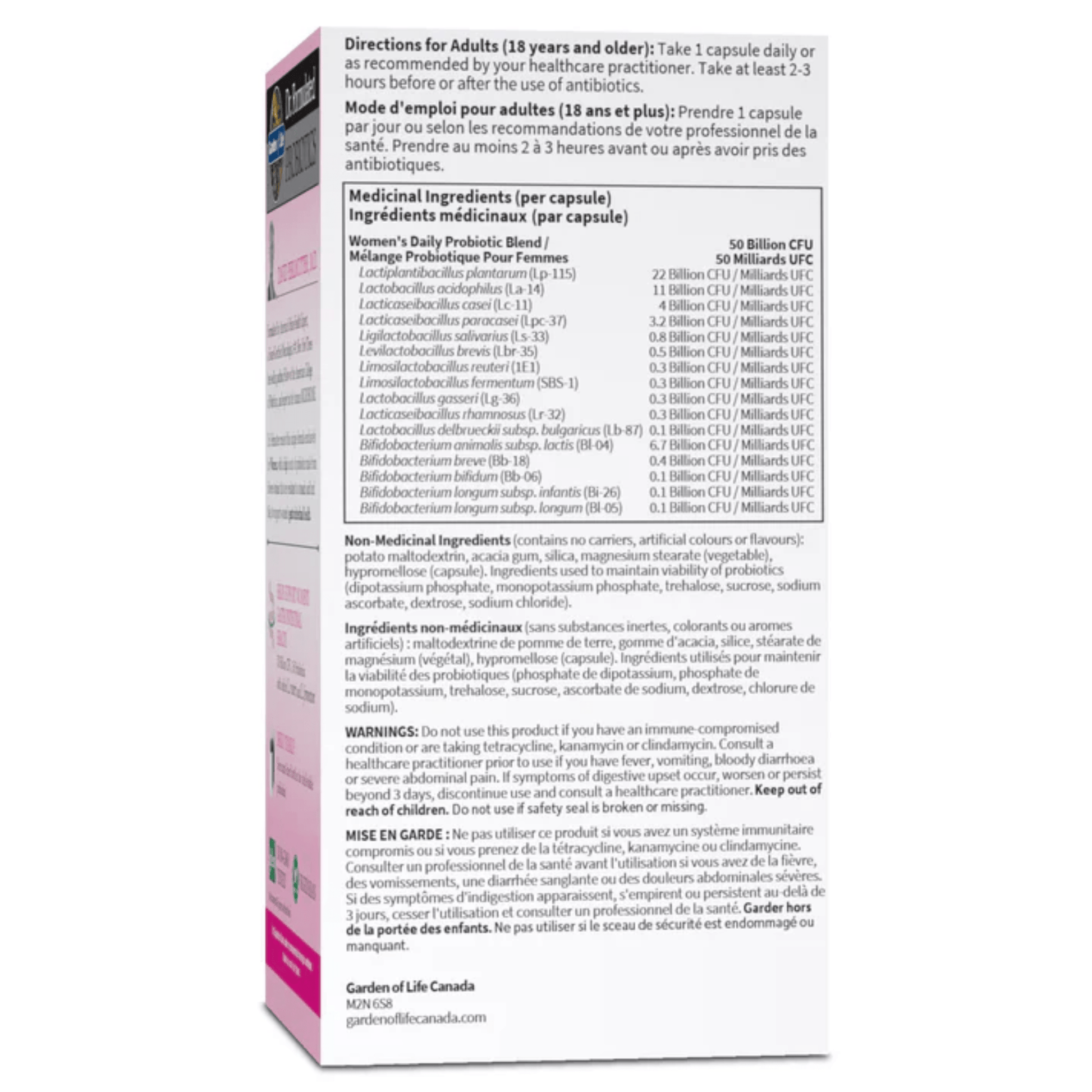 30 Vegetable Capsules | Garden of Life Dr. Formulated Probiotics Once Daily Women