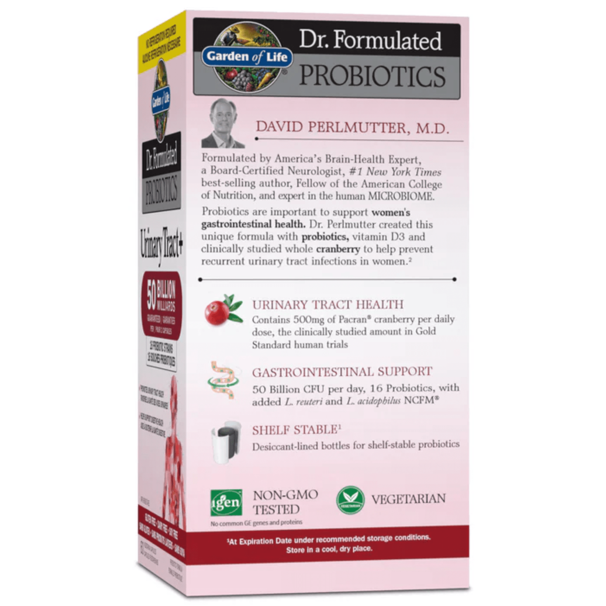 60 Vegetable Capsules | Garden of Life Dr. Formulated Probiotics Urinary Tract+