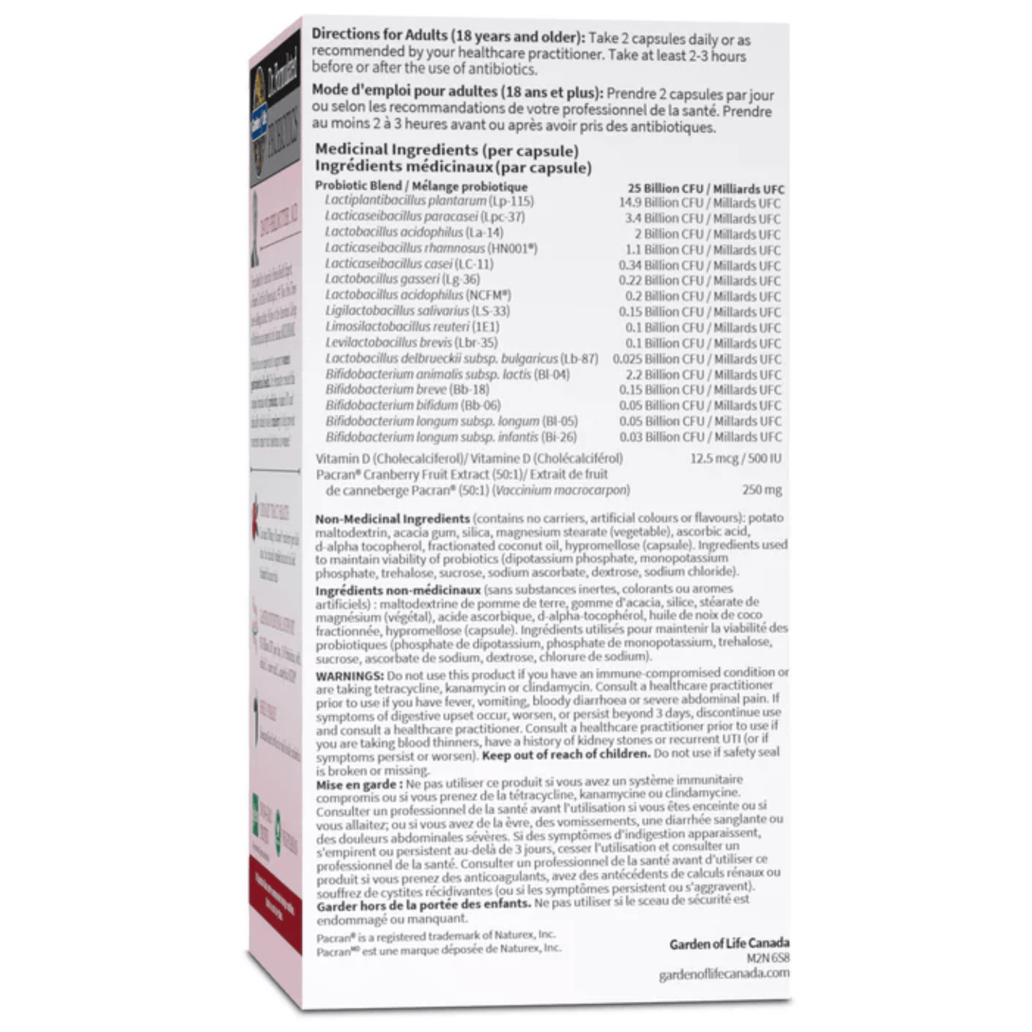 60 Vegetable Capsules | Garden of Life Dr. Formulated Probiotics Urinary Tract+