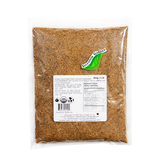 Splendor Garden Organic Southern Fried Chicken Seasoning, 454g Bulk Bag