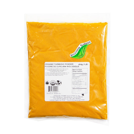 Splendor Garden Organic Turmeric Powder, Ground, 454g Bulk Bag