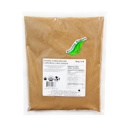 Splendor Garden Organic Cumin, Ground, 454g Bulk Bag