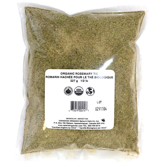 Splendor Garden Organic Rosemary, Table Cut, 227g Bulk Bag