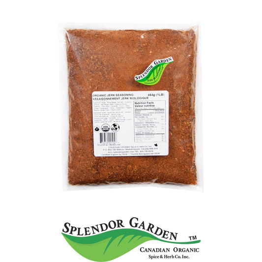 Splendor Garden Organic Jerk Seasoning, Seasoning Blend, 454g Bulk Bag
