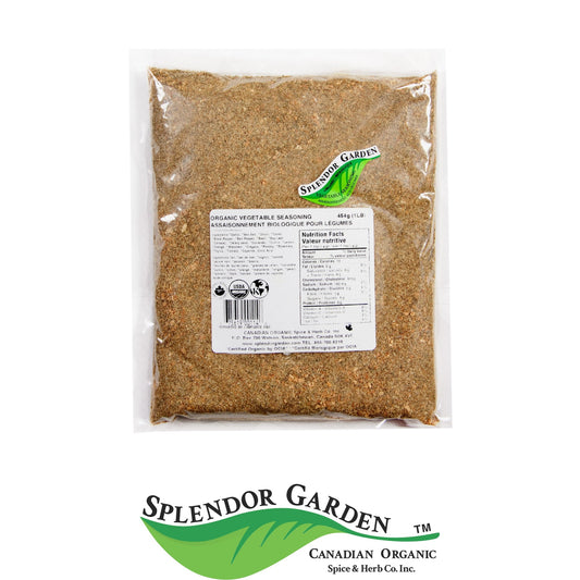 Splendor Garden Organic Vegetable Seasoning, Seasoning Blend, 454g Bulk Bag