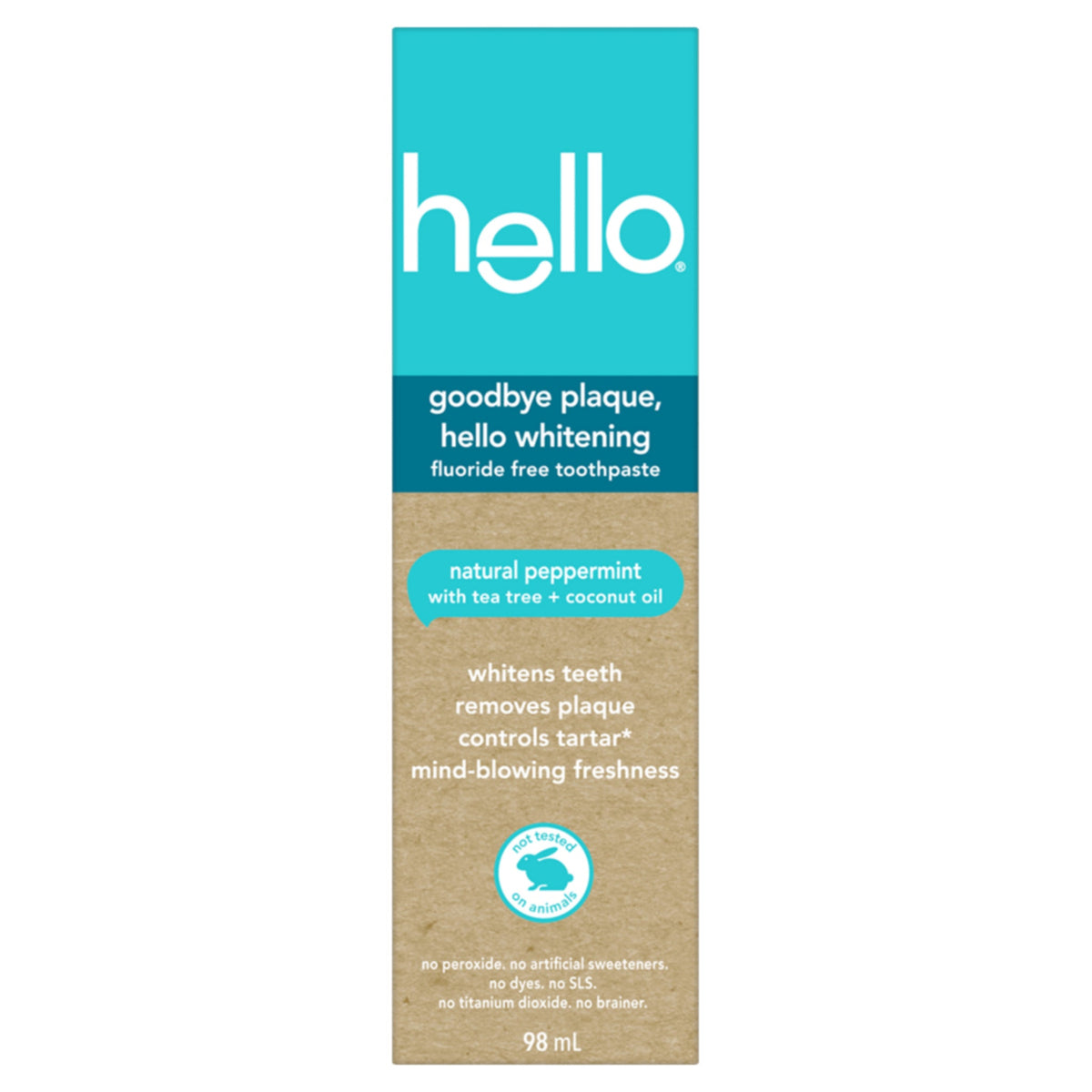 Hello Naturally Whitening Fluoride Toothpaste