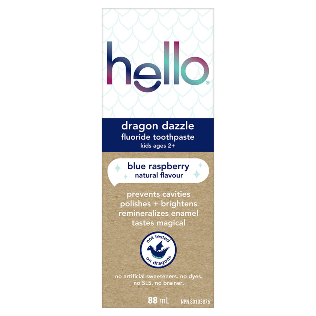 Hello Kids Toothpaste, Dragon Dazzle (Fluoride)