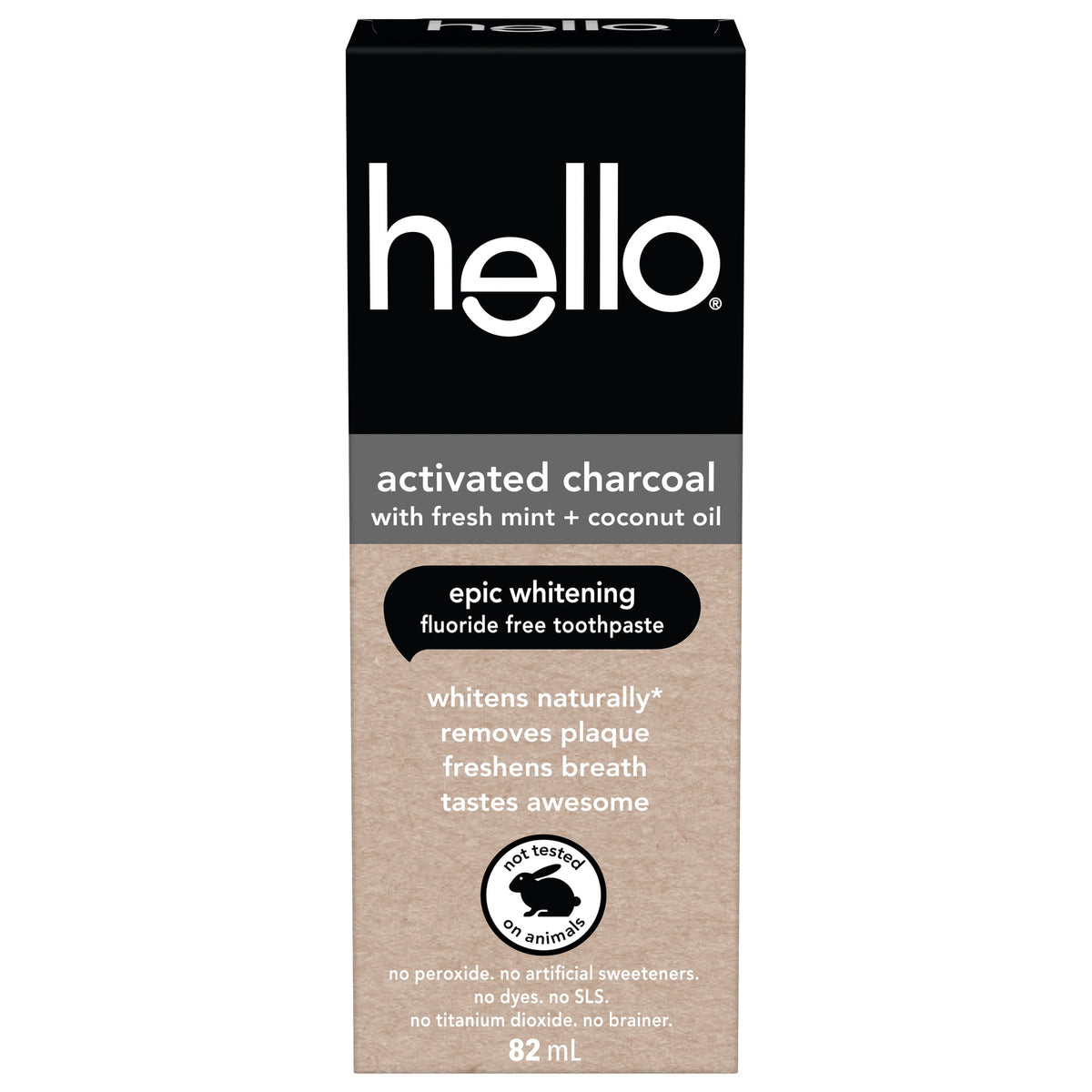 Hello Activated Charcoal Toothpaste