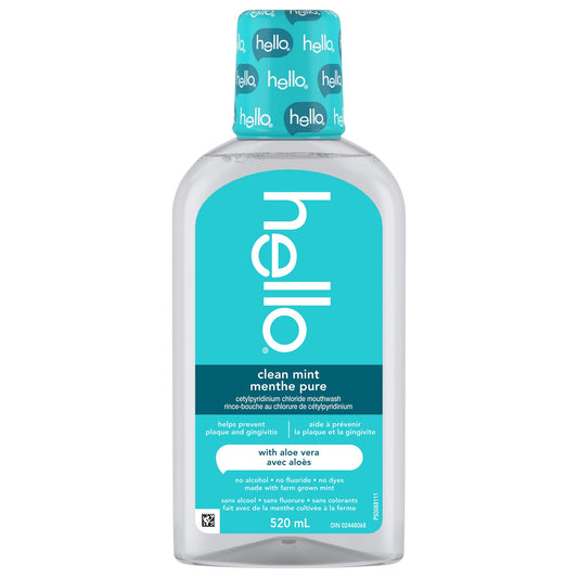 Hello Clean Mint Mouthwash