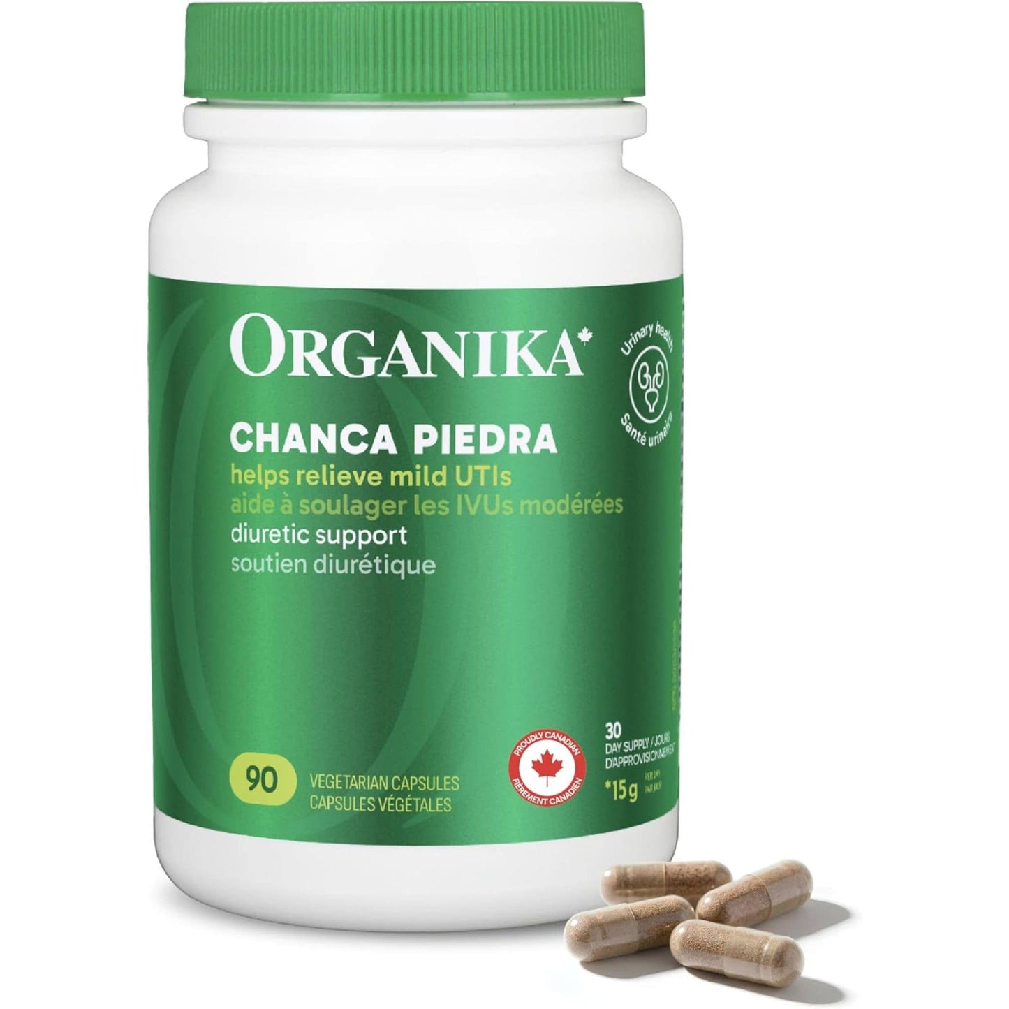 90 Vegetarian Capsules | Organika Chanca Piedra