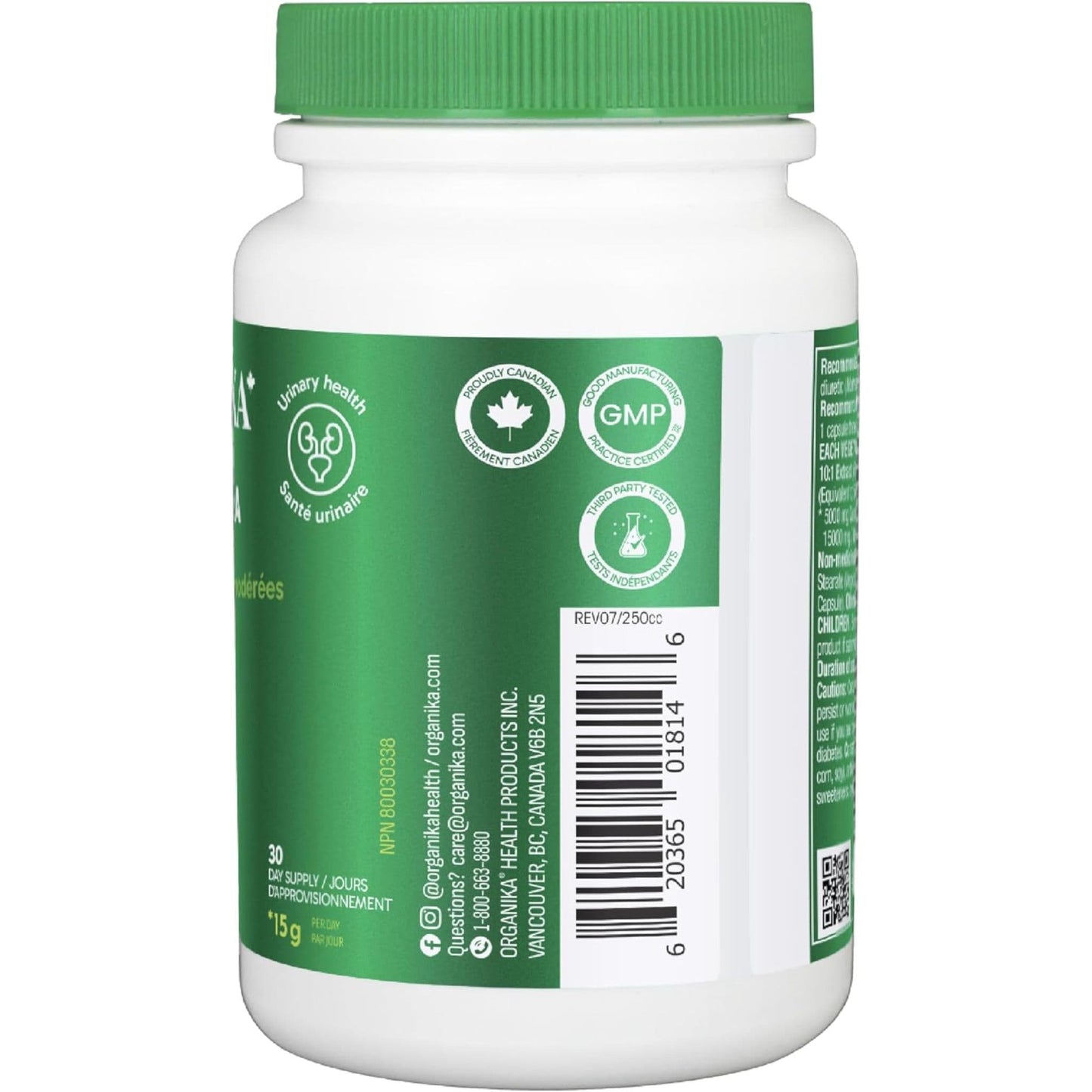 90 Vegetarian Capsules | Organika Chanca Piedra