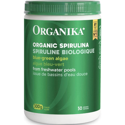 Organika Organic Spirulina Powder 100% Pure (Blue-Green Algae)