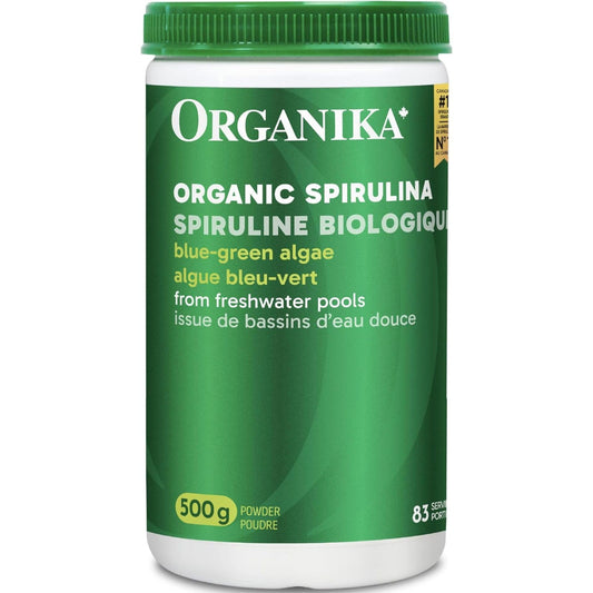 Organika Organic Spirulina Powder 100% Pure (Blue-Green Algae)
