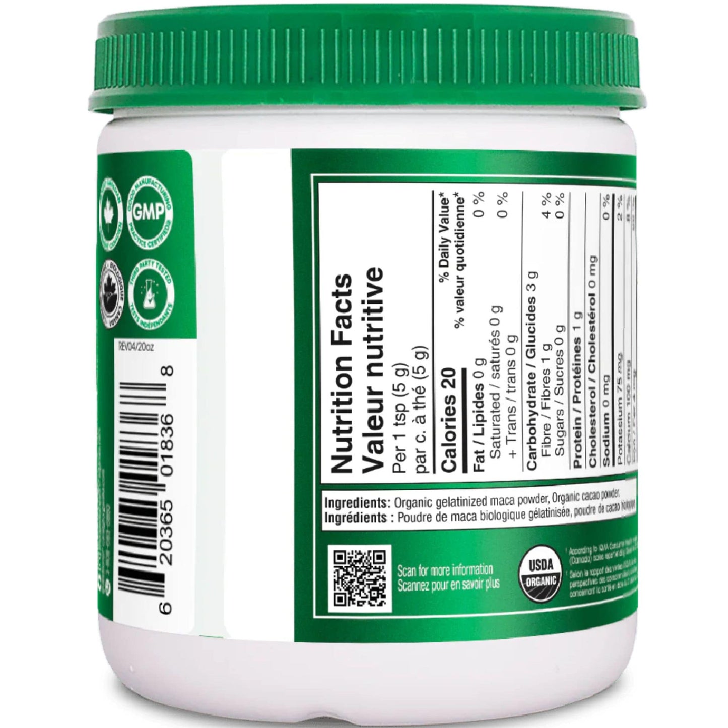 200g | Organika Organic Maca + Cacao Powder