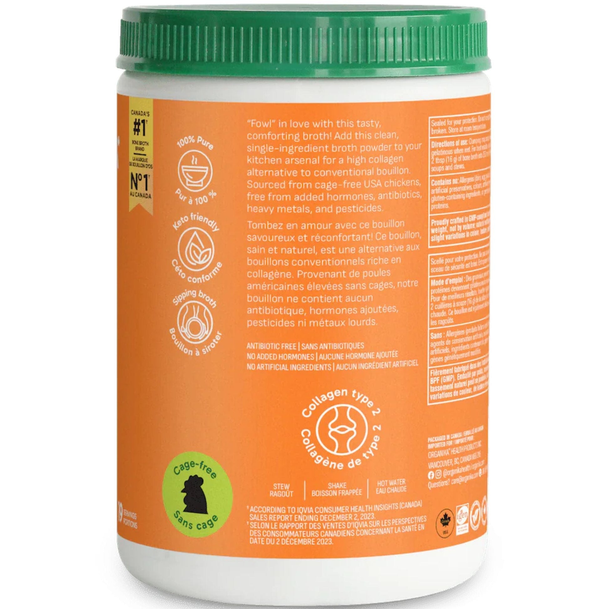 Original Flavour, 300g | Organika Bone Broth Protein Powder