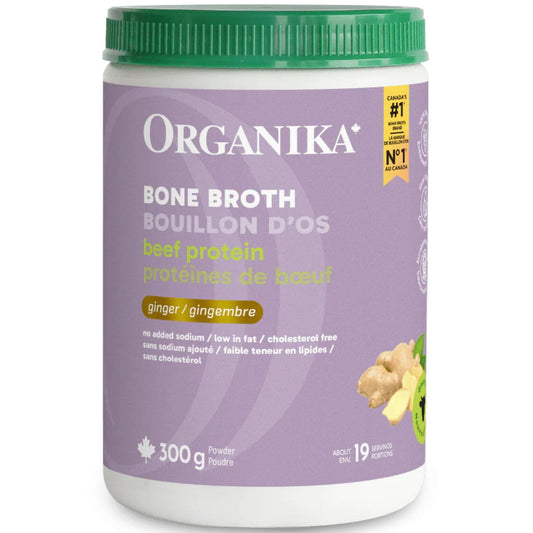 Ginger Flavour, 300g | Organika Bone Broth Protein Powder