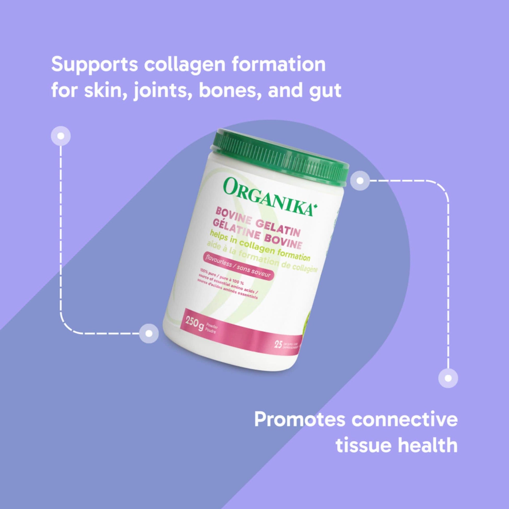 Flavourless, 250g | Organika Bovine Gelatin Powder