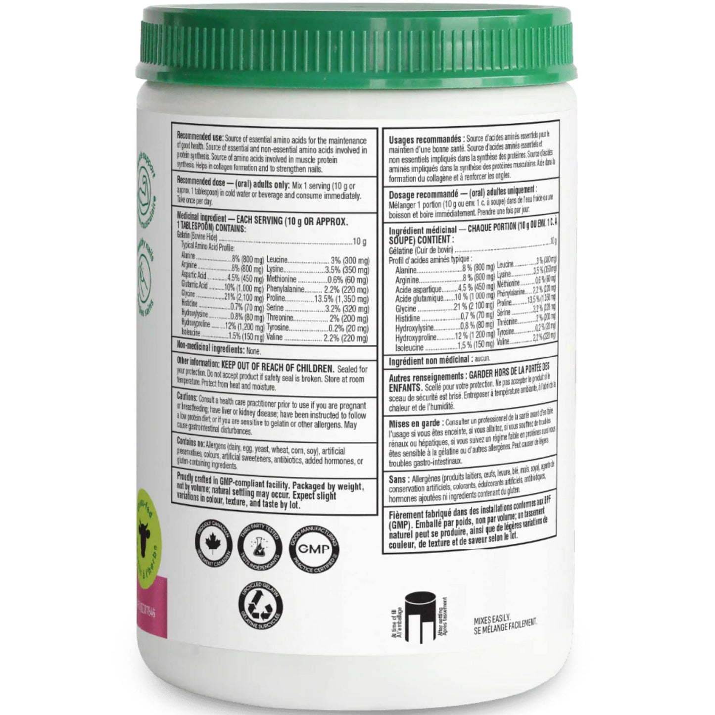 Flavourless, 250g | Organika Bovine Gelatin Powder