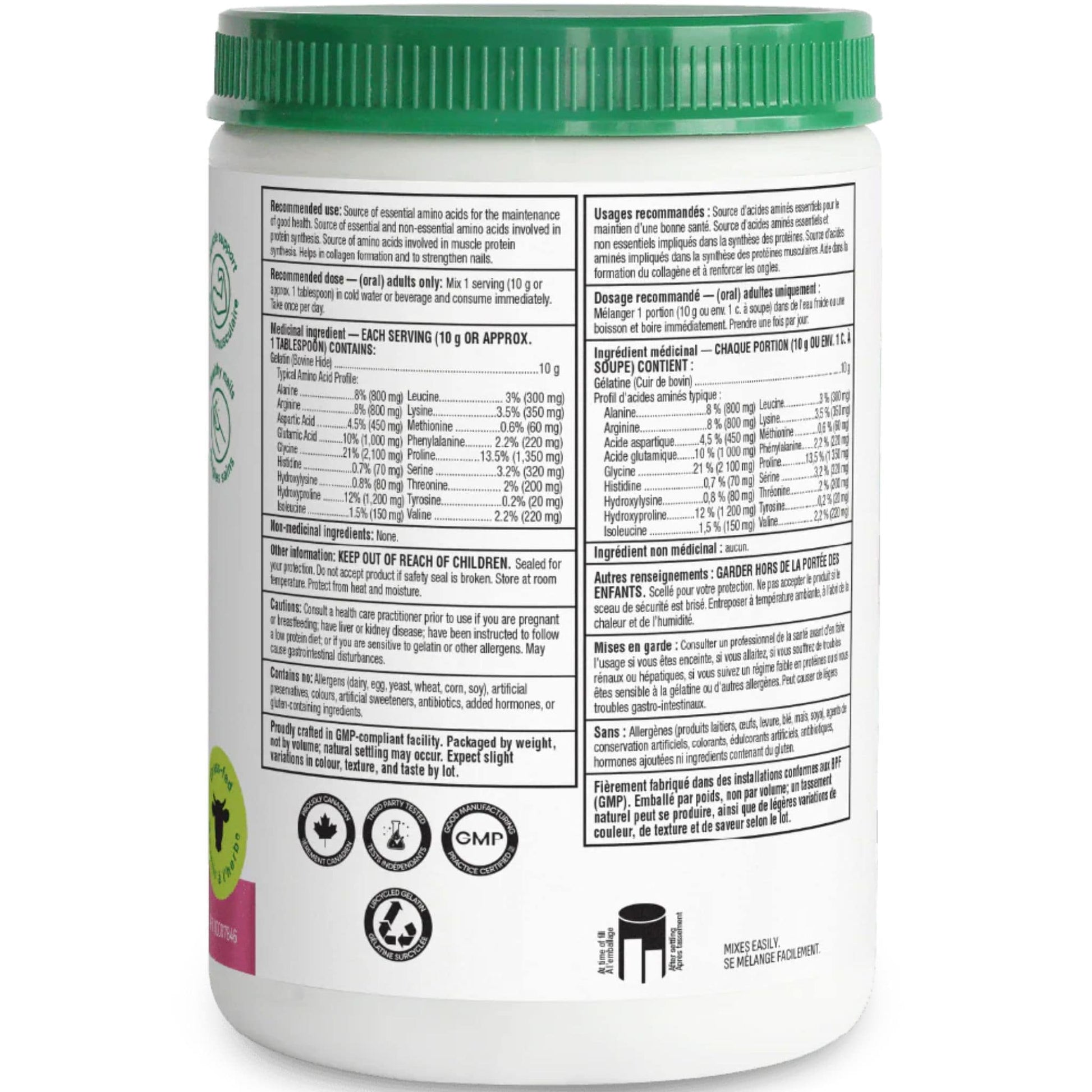 Flavourless, 250g | Organika Bovine Gelatin Powder