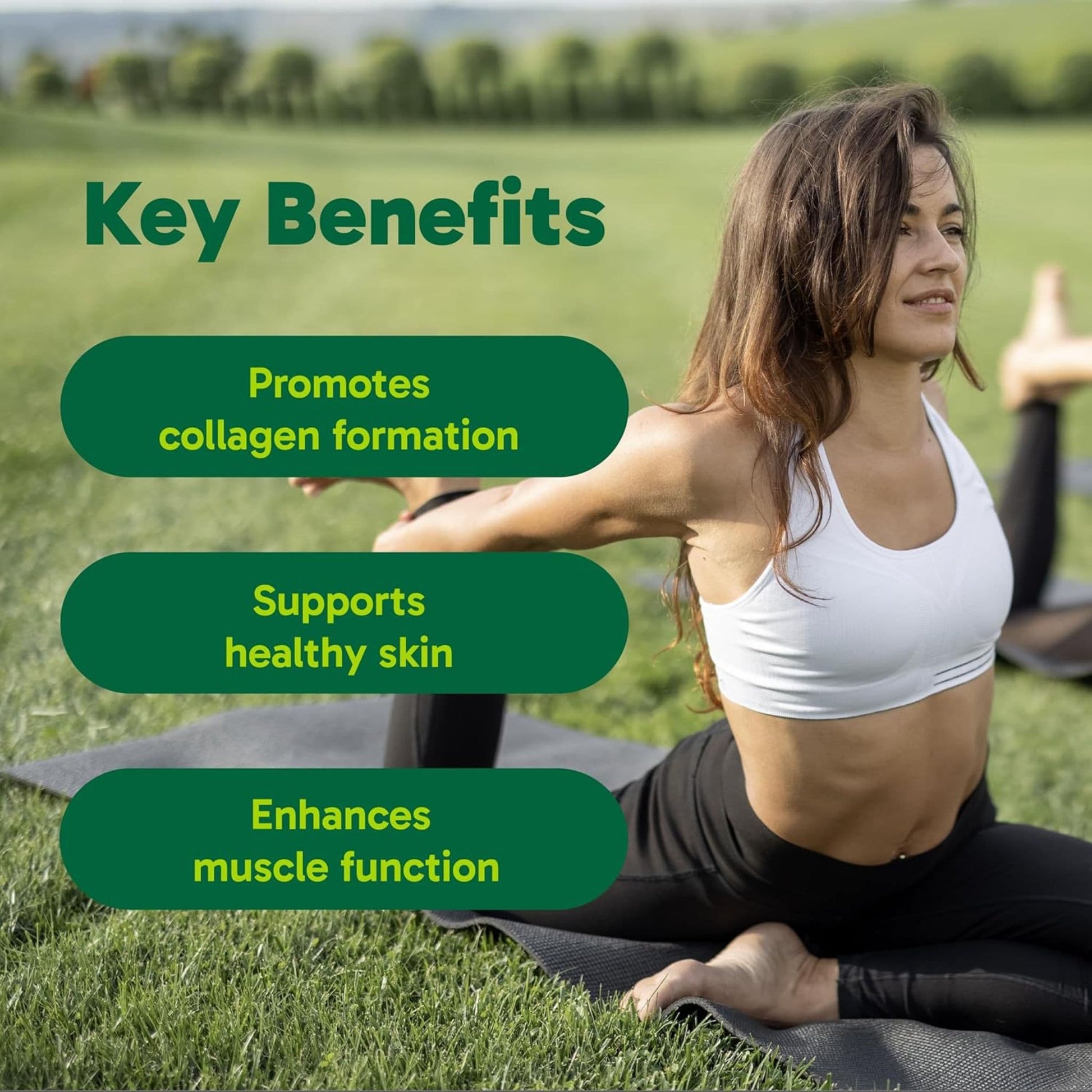 Matcha Green Tea Flavour, 250g | Organika Enhanced Collagen Protein Powder