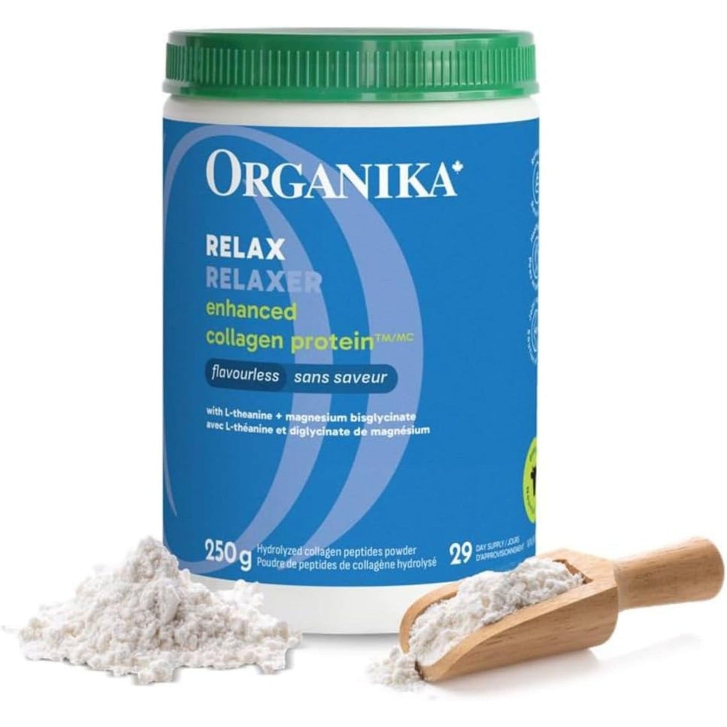 Unflavoured, 250g | Organika Enhanced Relax Collagen Protein Powder