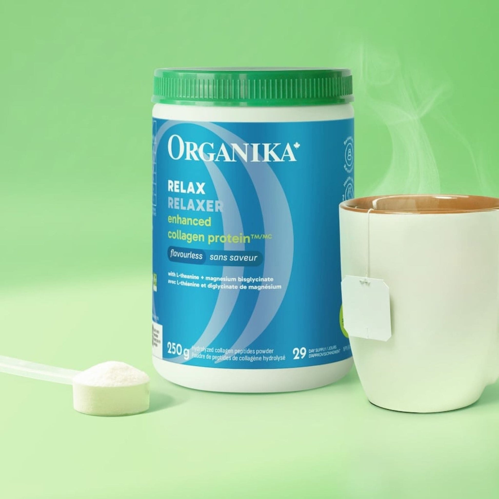 Unflavoured, 250g | Organika Enhanced Relax Collagen Protein Powder
