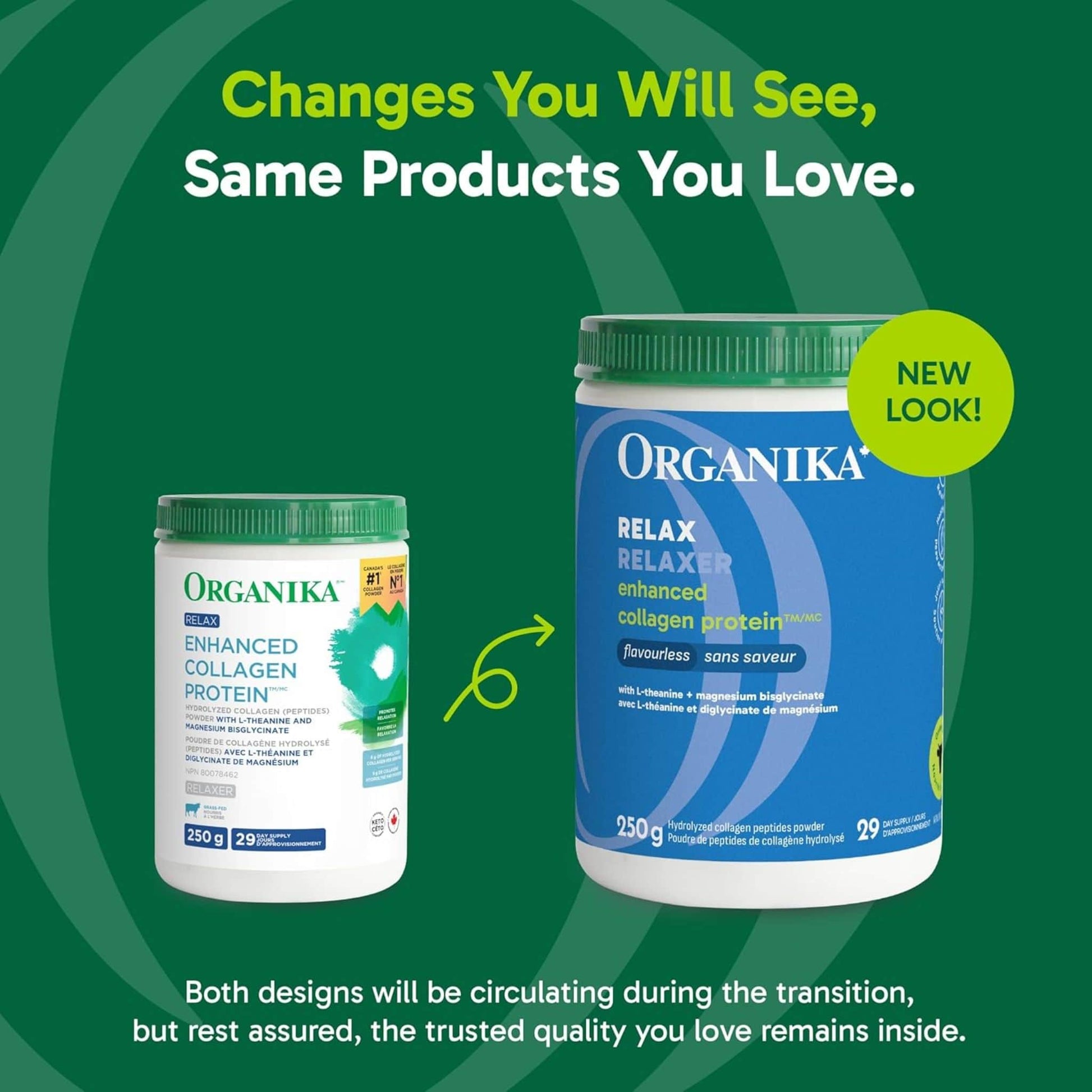 Unflavoured, 250g | Organika Enhanced Relax Collagen Protein Powder