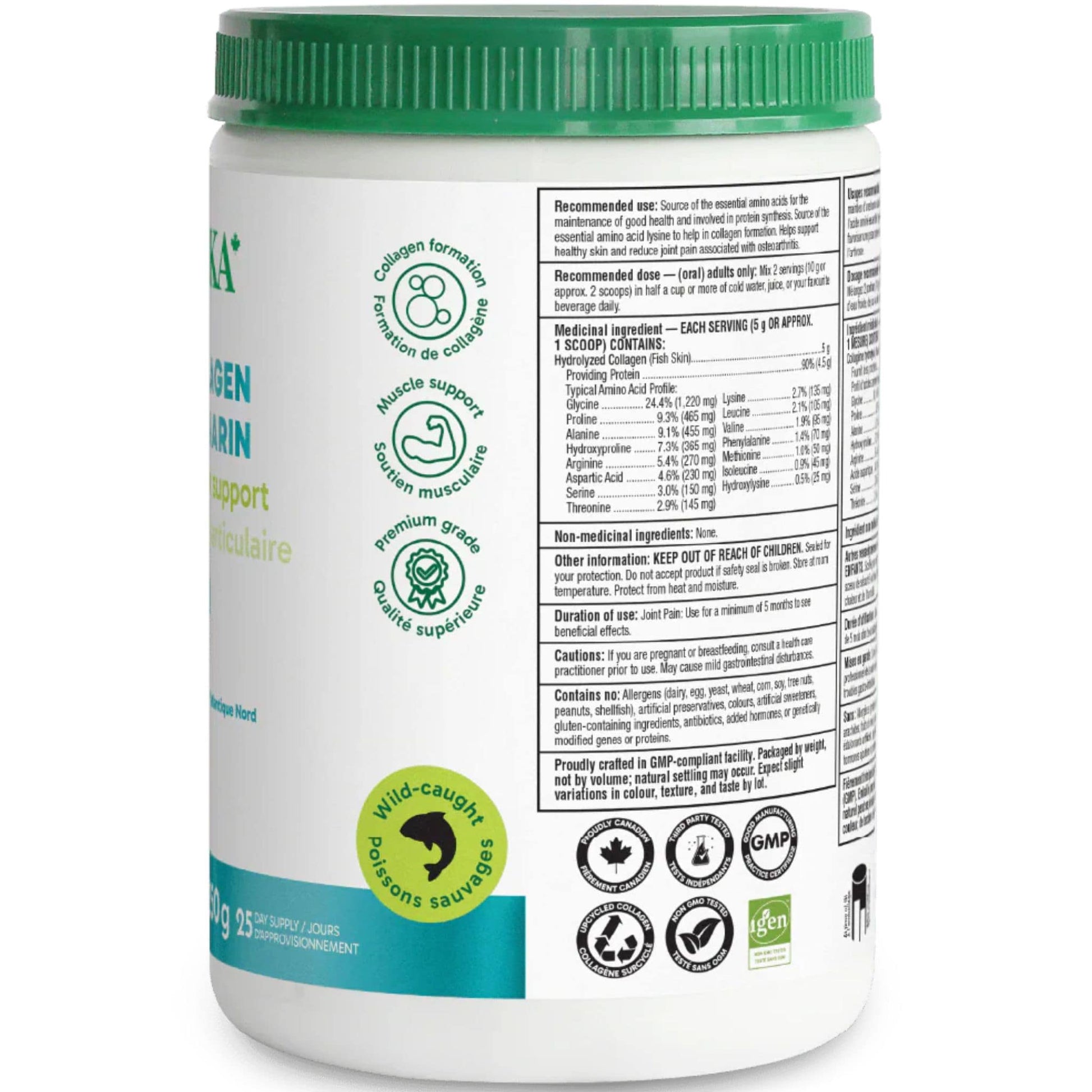 Unflavoured, 250g | Organika Marine Collagen Powder