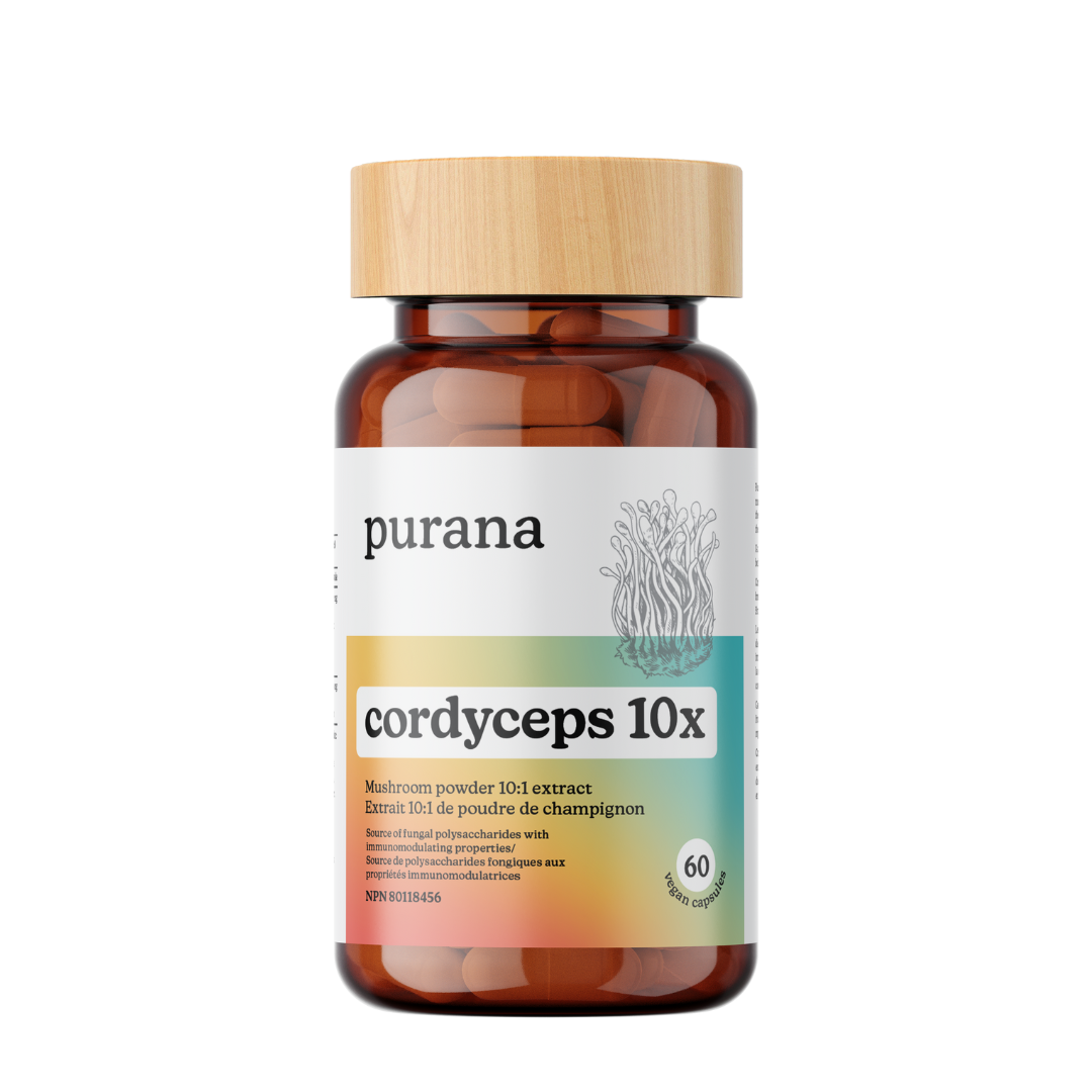 60 Capsules | Purana Cordyceps 10:1 Extract Capsules 60 Capsules