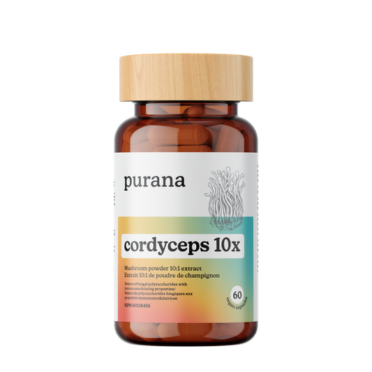 60 Capsules | Purana Cordyceps 10:1 Extract Capsules 60 Capsules