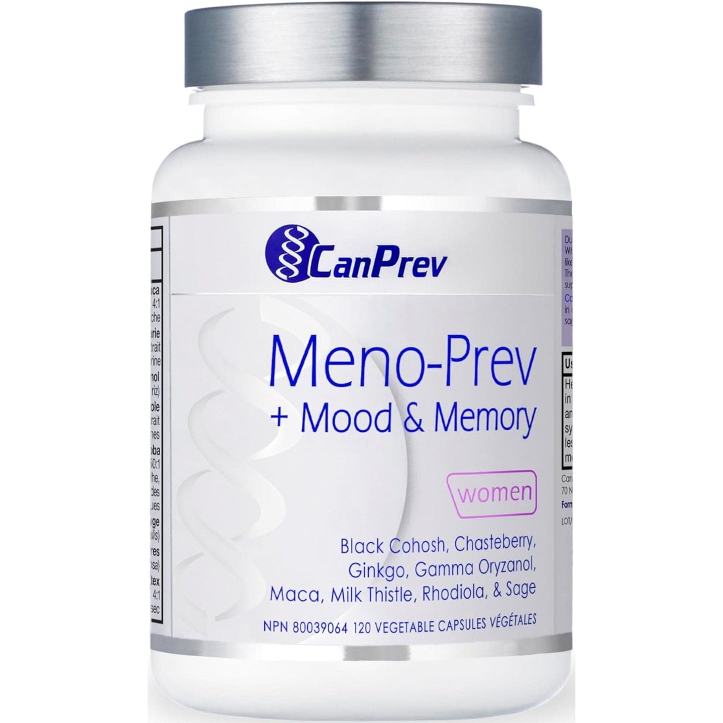 120 Vegetable Capsules | CanPrev Meno-Prev + Mood and Memory for Women
