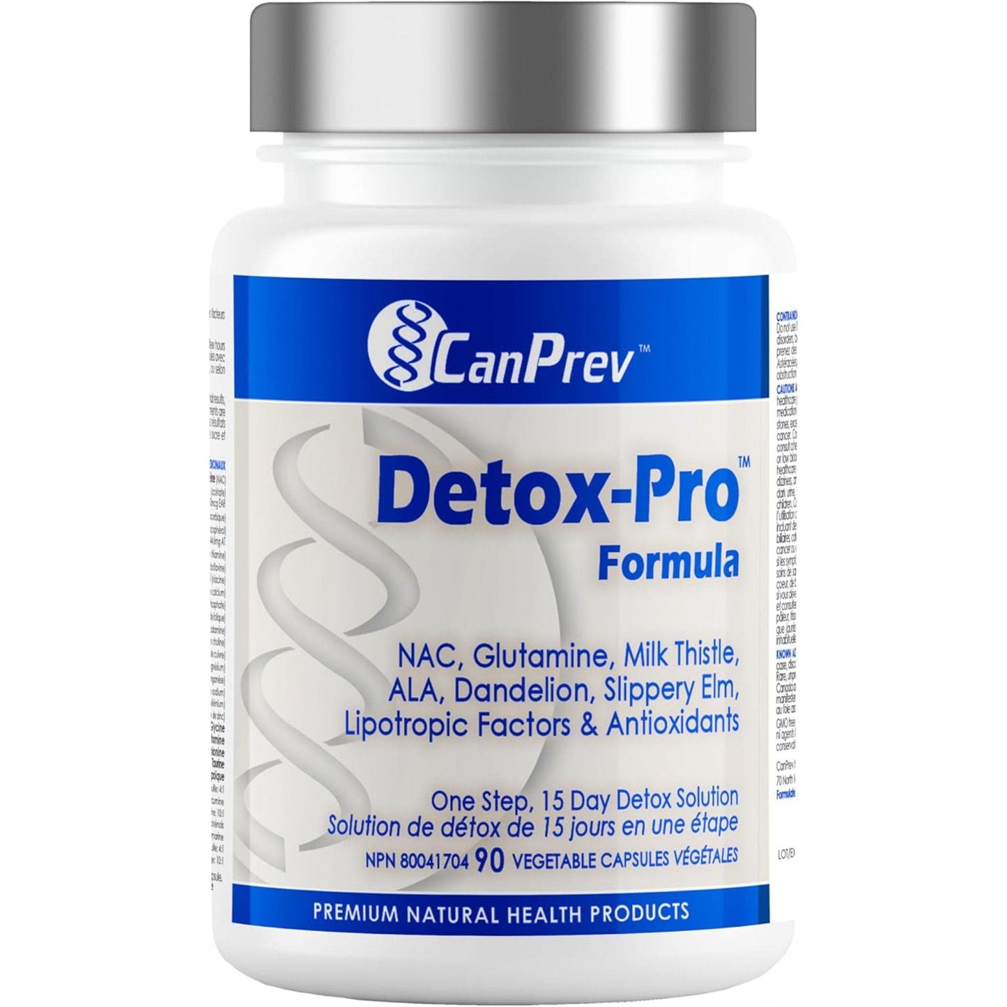 90 Vegetable Capsules | CanPrev Detox-Pro Formula