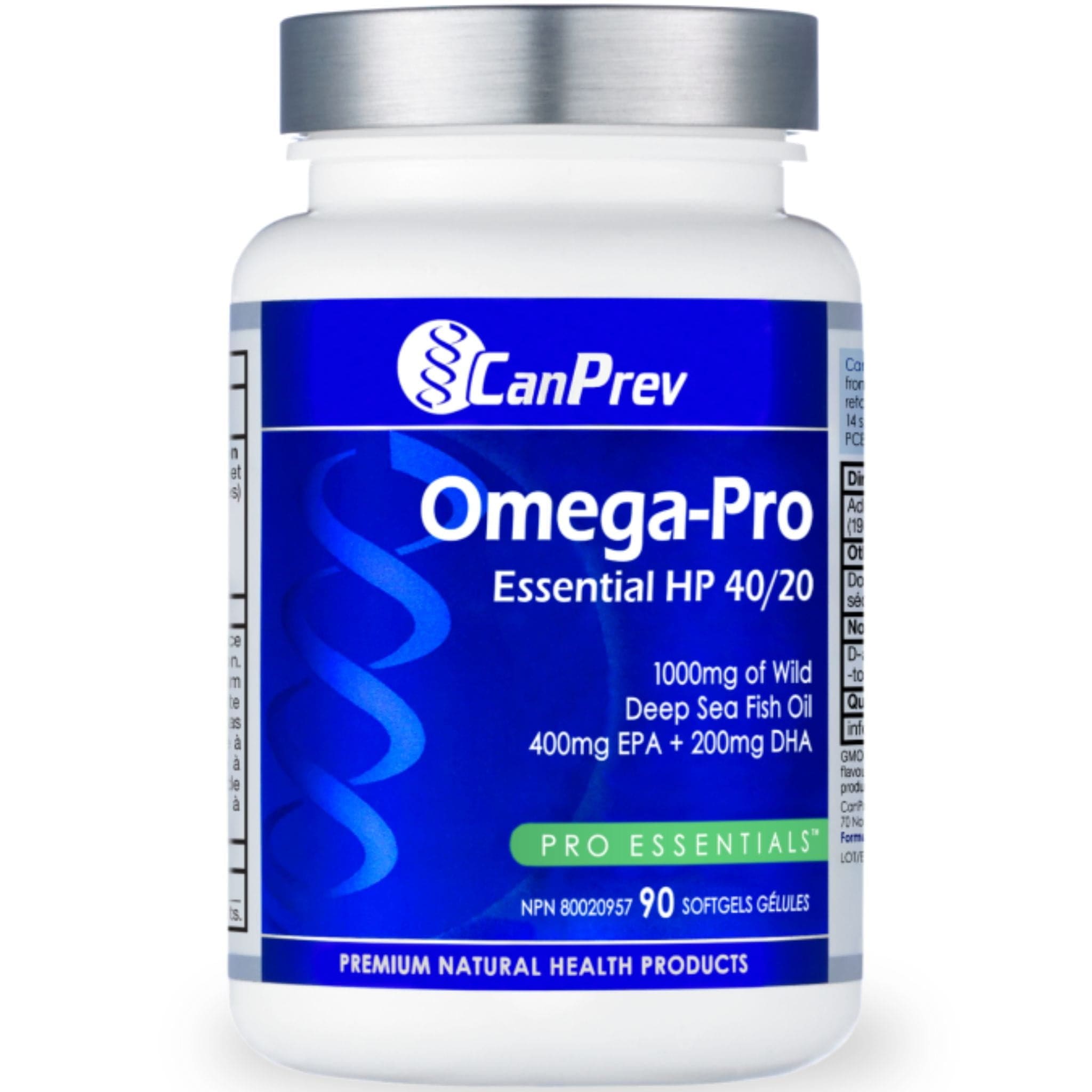 CanPrev Omega-Pro Essential HP 40/20 Fish Oil | Vitamart.ca