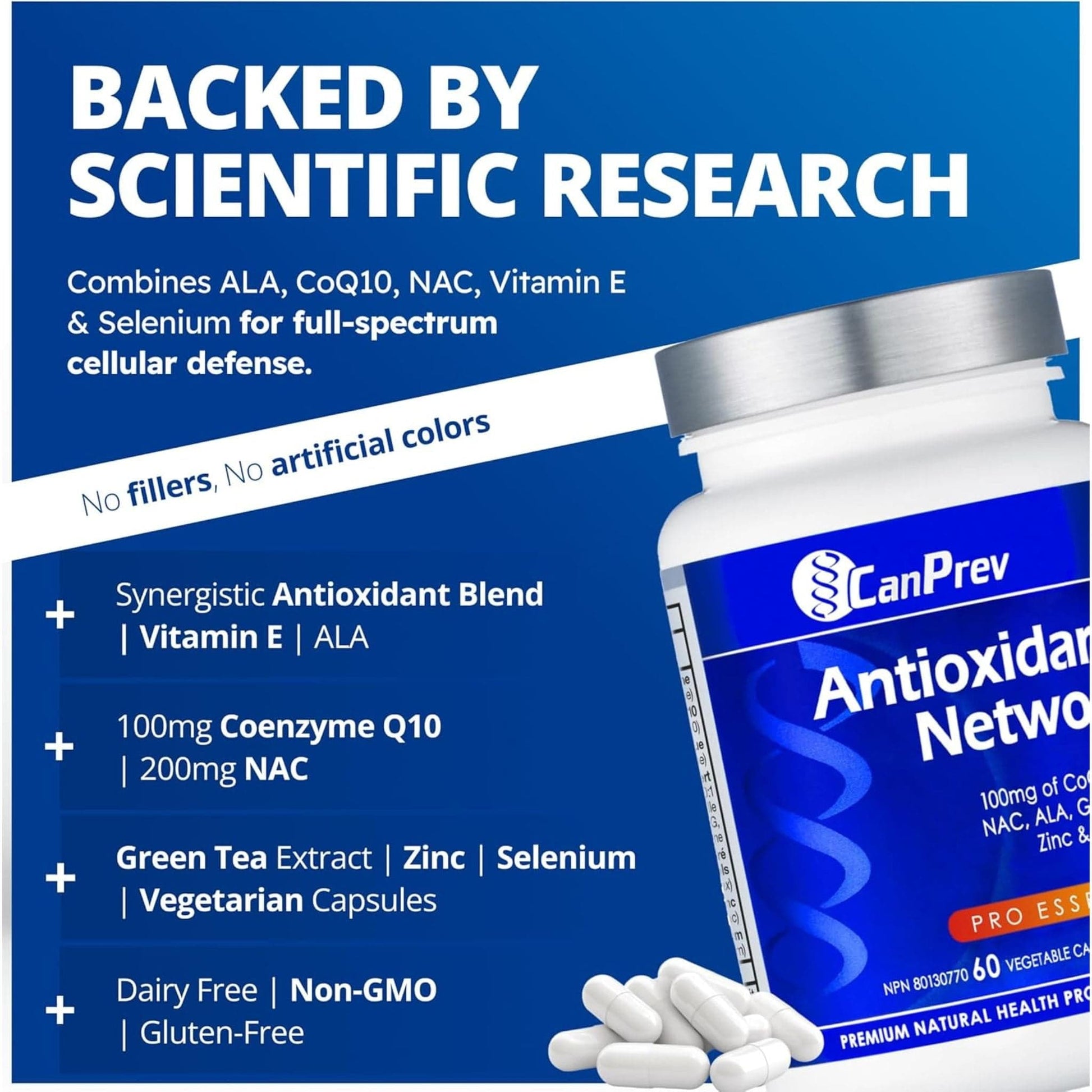 CanPrev Antioxidant Network, 60 Vegicaps