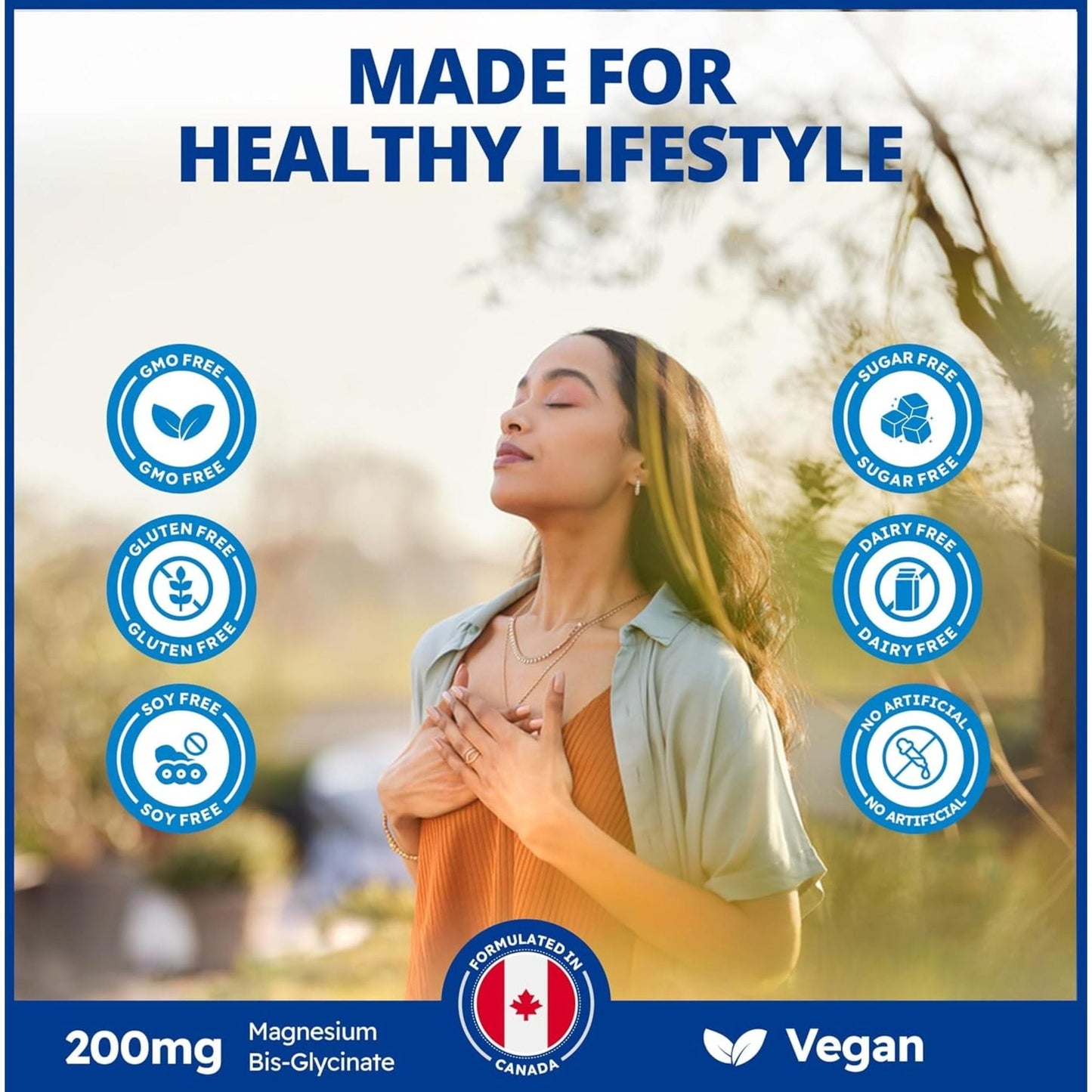 120 Vegetable Capsules | CanPrev Magnesium Bisglycinate 200mg Gentle