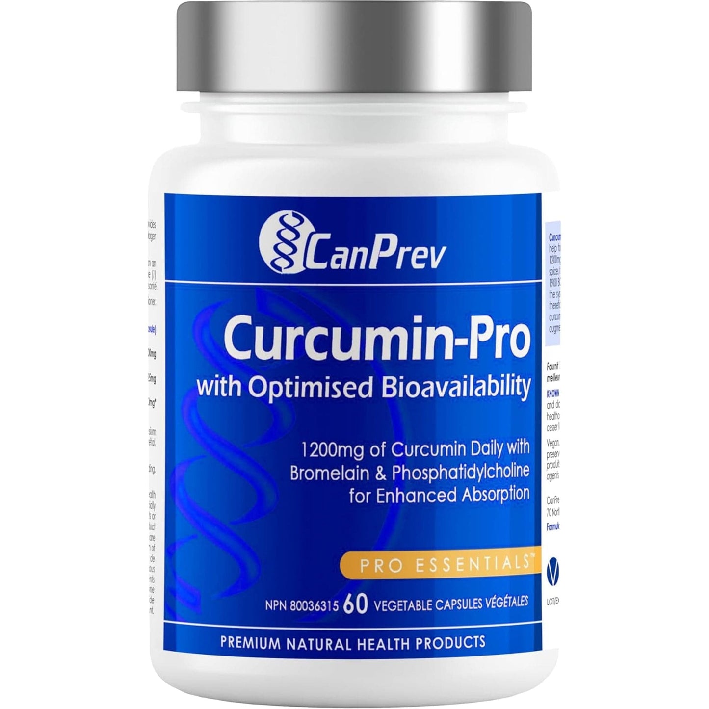60 Vegetable Capsules | CanPrev Curcumin-Pro with Optimised Bioavailability