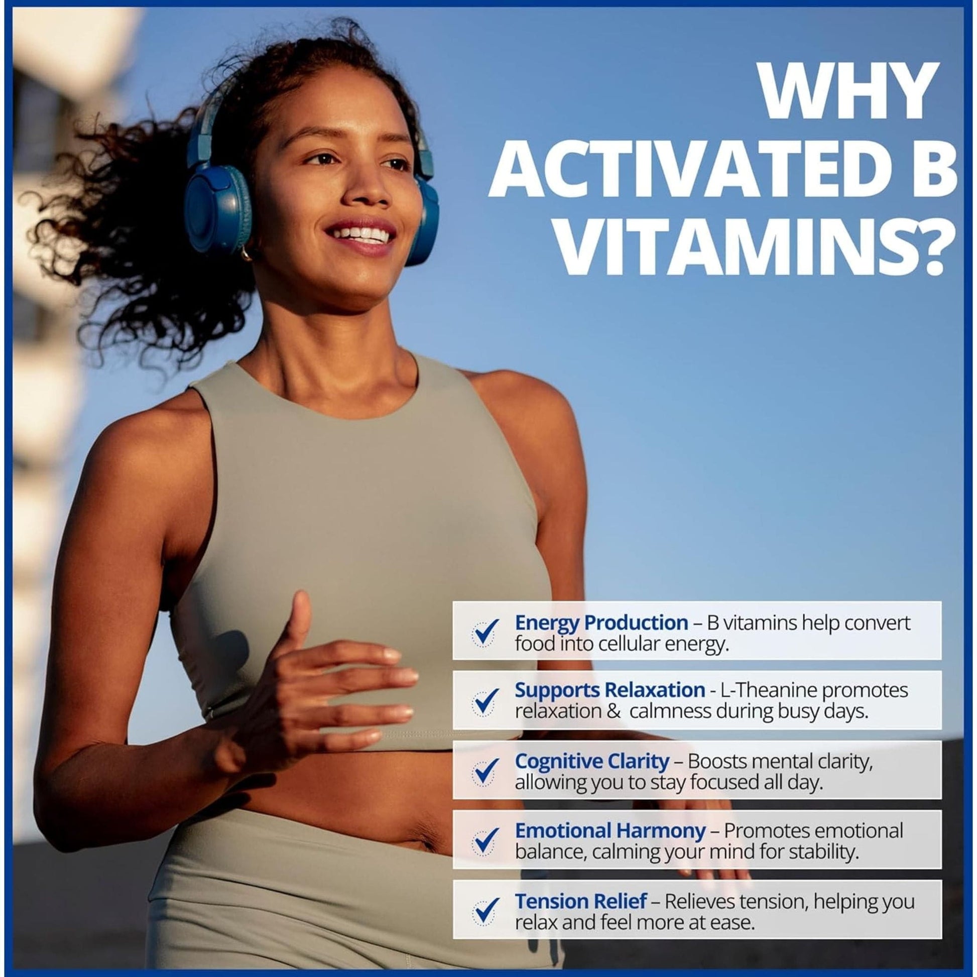 60 Vegetable Capsules | CanPrev Synergy B-Complex with L-Theanine