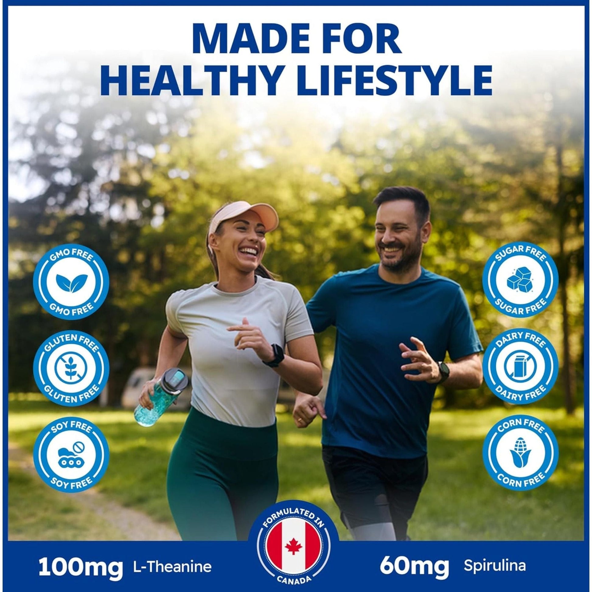 60 Vegetable Capsules | CanPrev Synergy B-Complex with L-Theanine