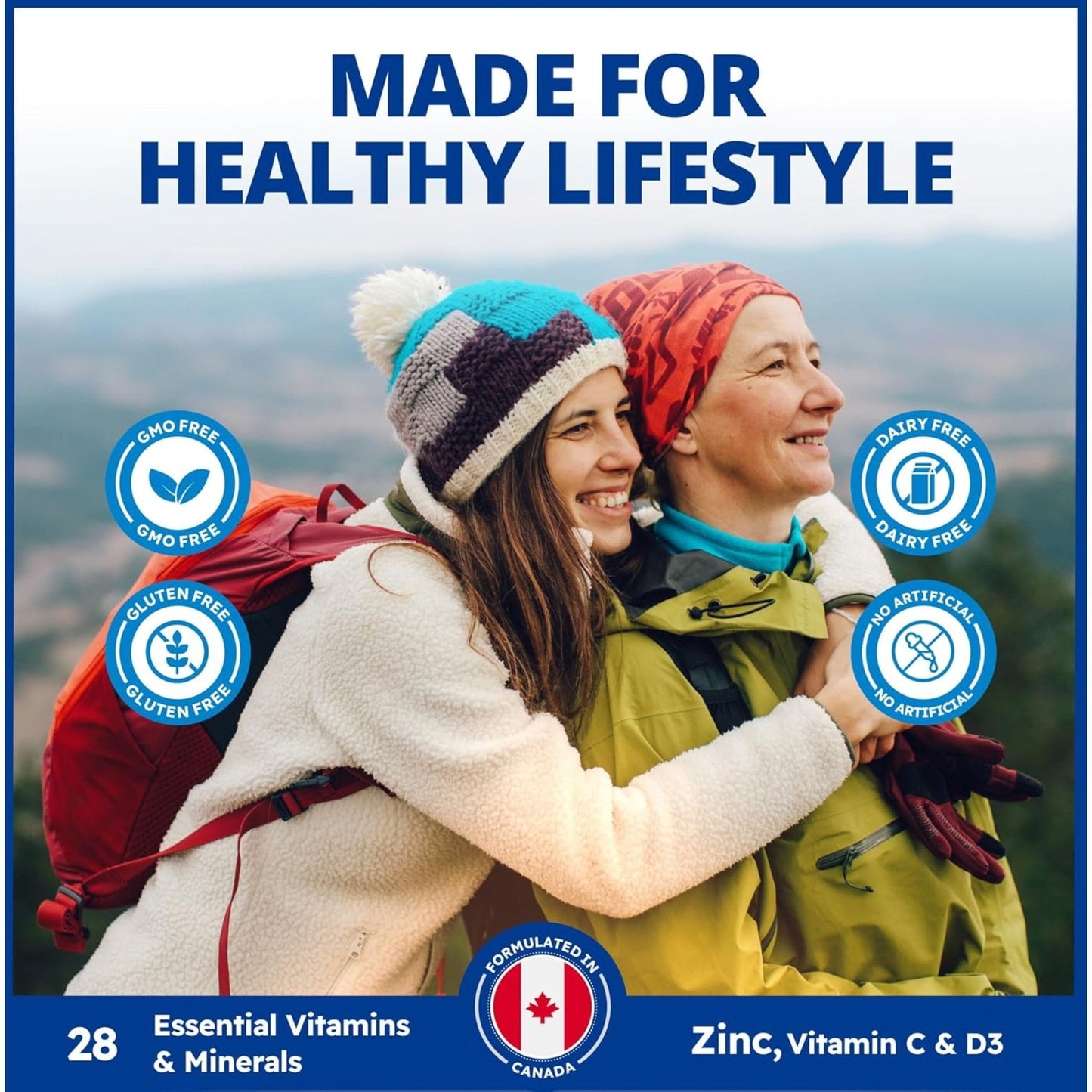 60 Vegetable Capsules | CanPrev Adult Multi