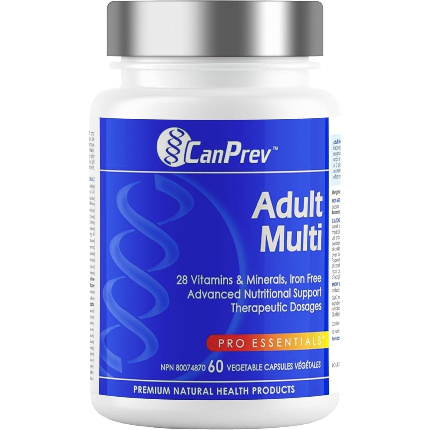 60 Vegetable Capsules | CanPrev Adult Multi