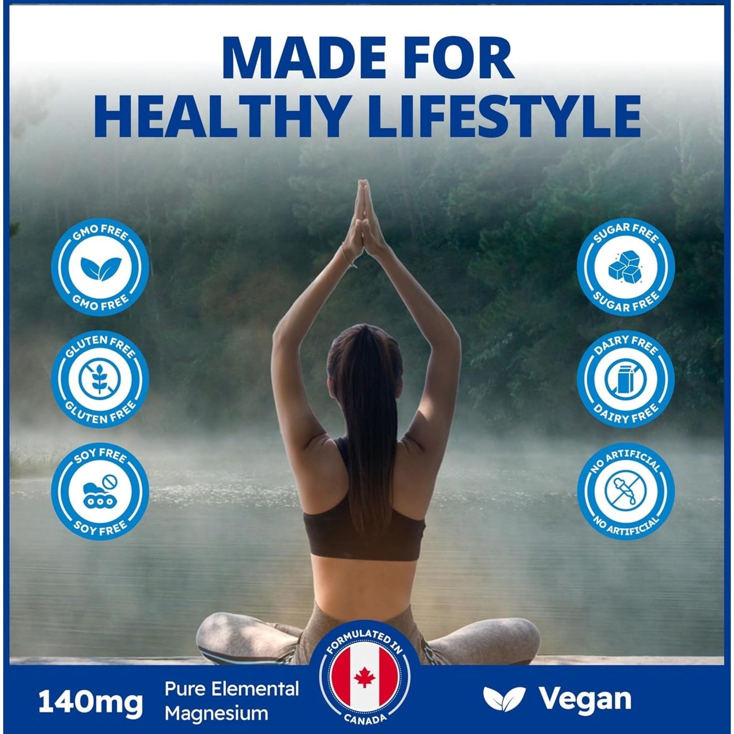 120 Vegetable Capsules | CanPrev Magnesium Bis-Glycinate 140 Extra Gentle