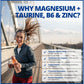 120 Vegetable Capsules | CanPrev Magnesium + Taurine, B6 & Zinc For Cardio