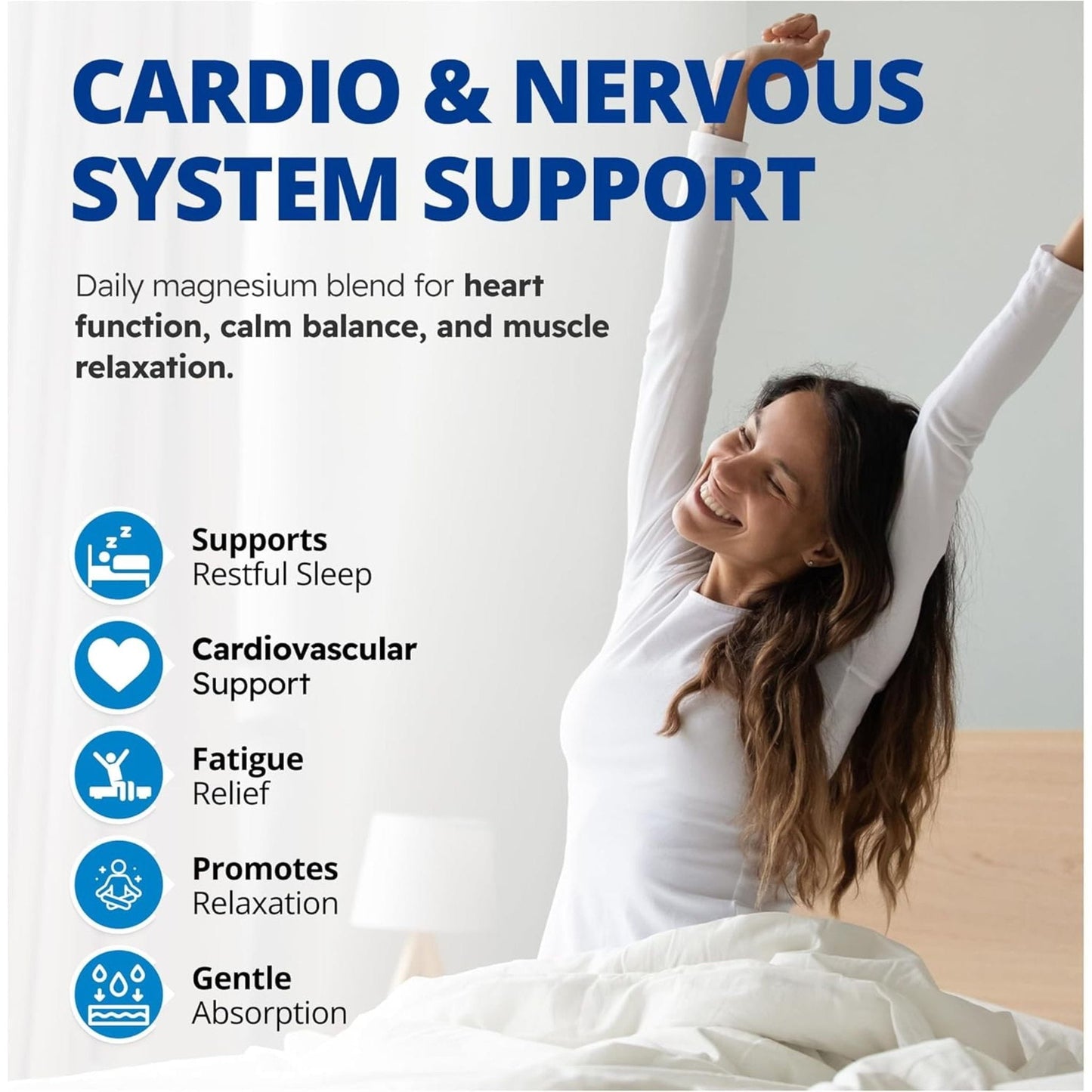 120 Vegetable Capsules | CanPrev Magnesium + Taurine, B6 & Zinc For Cardio