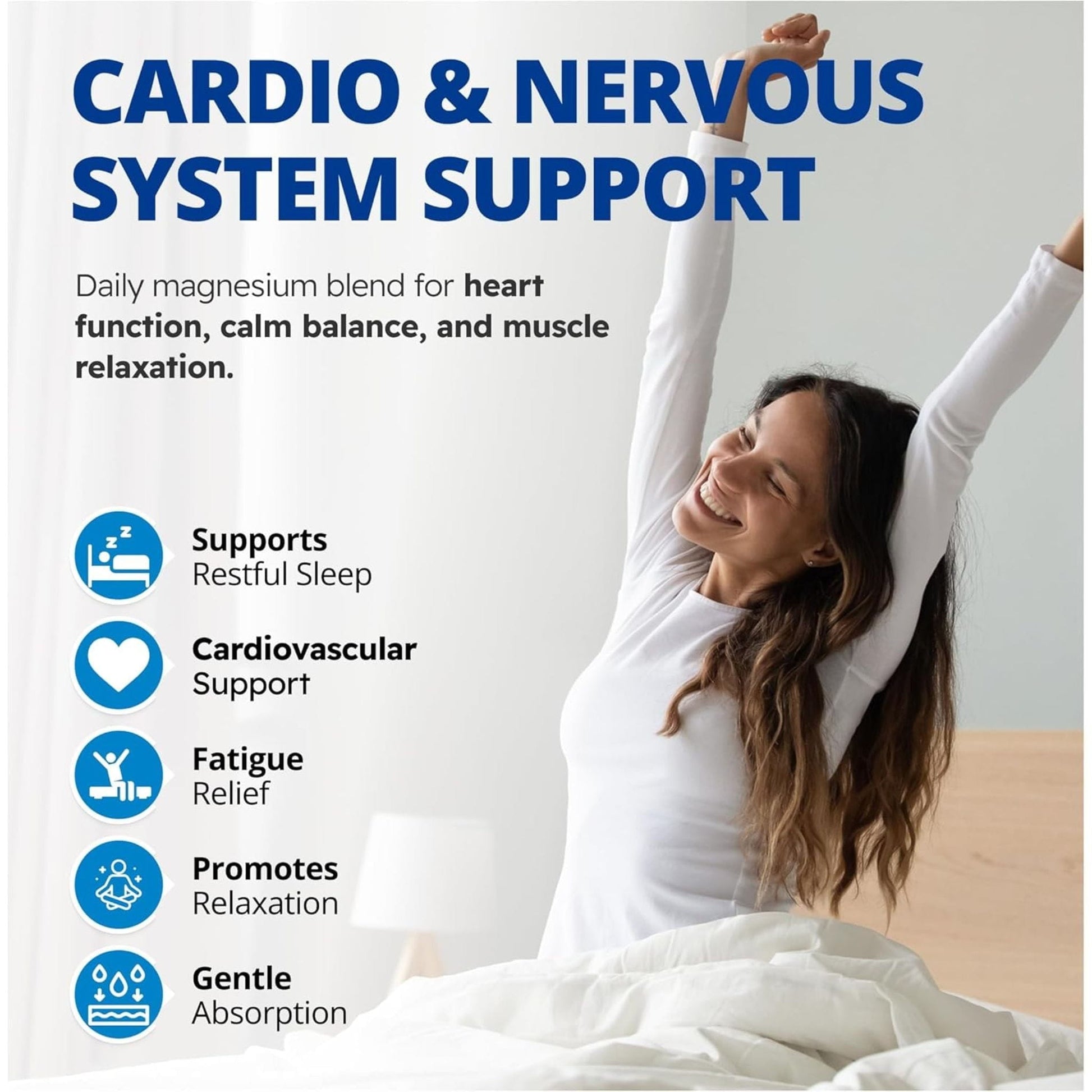 120 Vegetable Capsules | CanPrev Magnesium + Taurine, B6 & Zinc For Cardio
