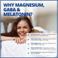CanPrev Magnesium + GABA & Melatonin For Sleep (125mg + 100mg & 2.5mg), 120 Vegetable Capsules