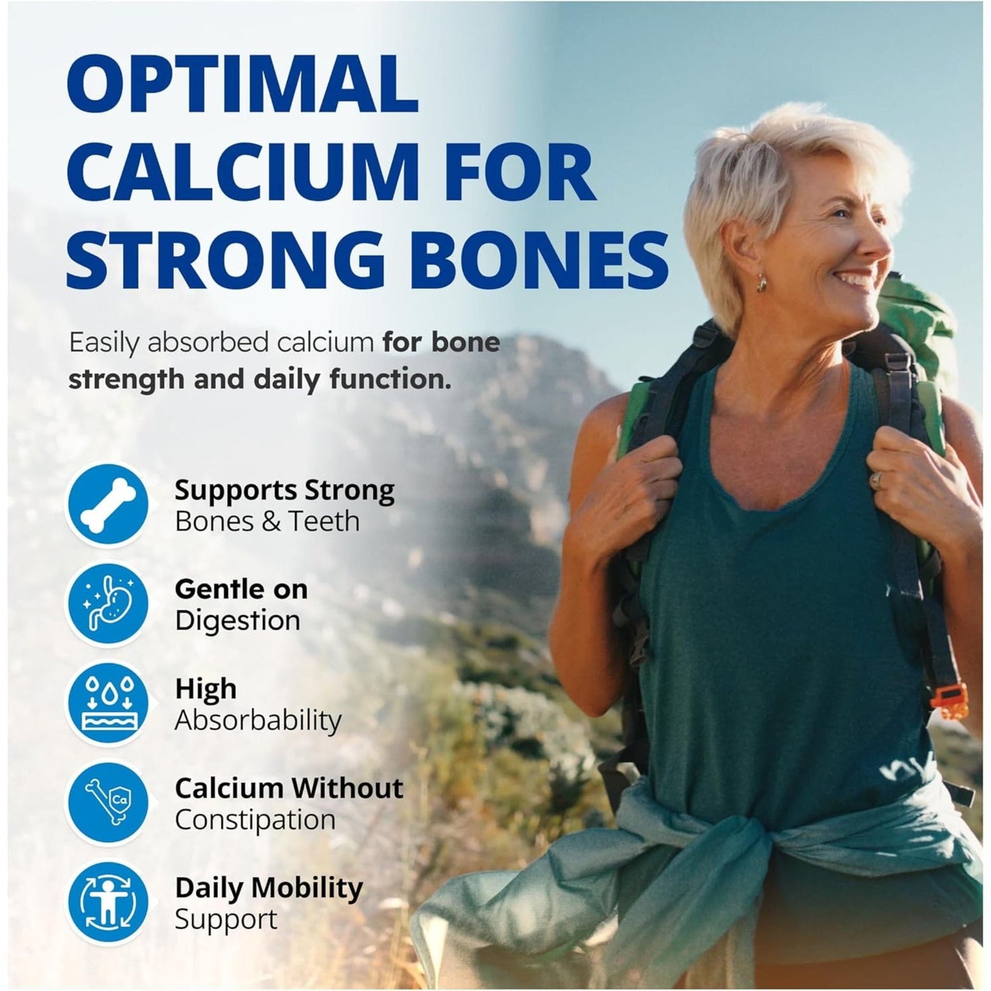 120 Vegetable Capsules | CanPrev Calcium Malate Bis-Glycinate 200mg