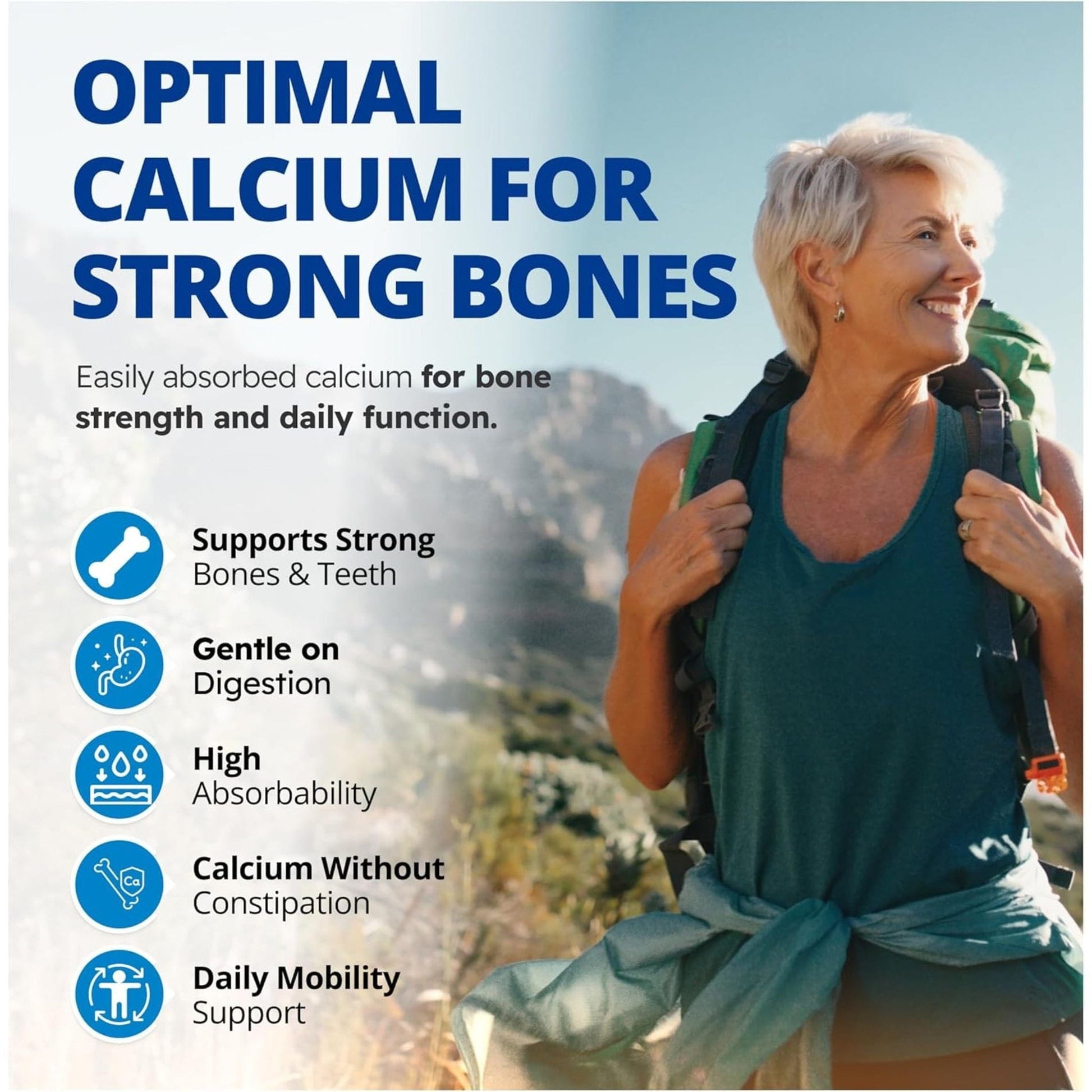 120 Vegetable Capsules | CanPrev Calcium Malate Bis-Glycinate 200mg