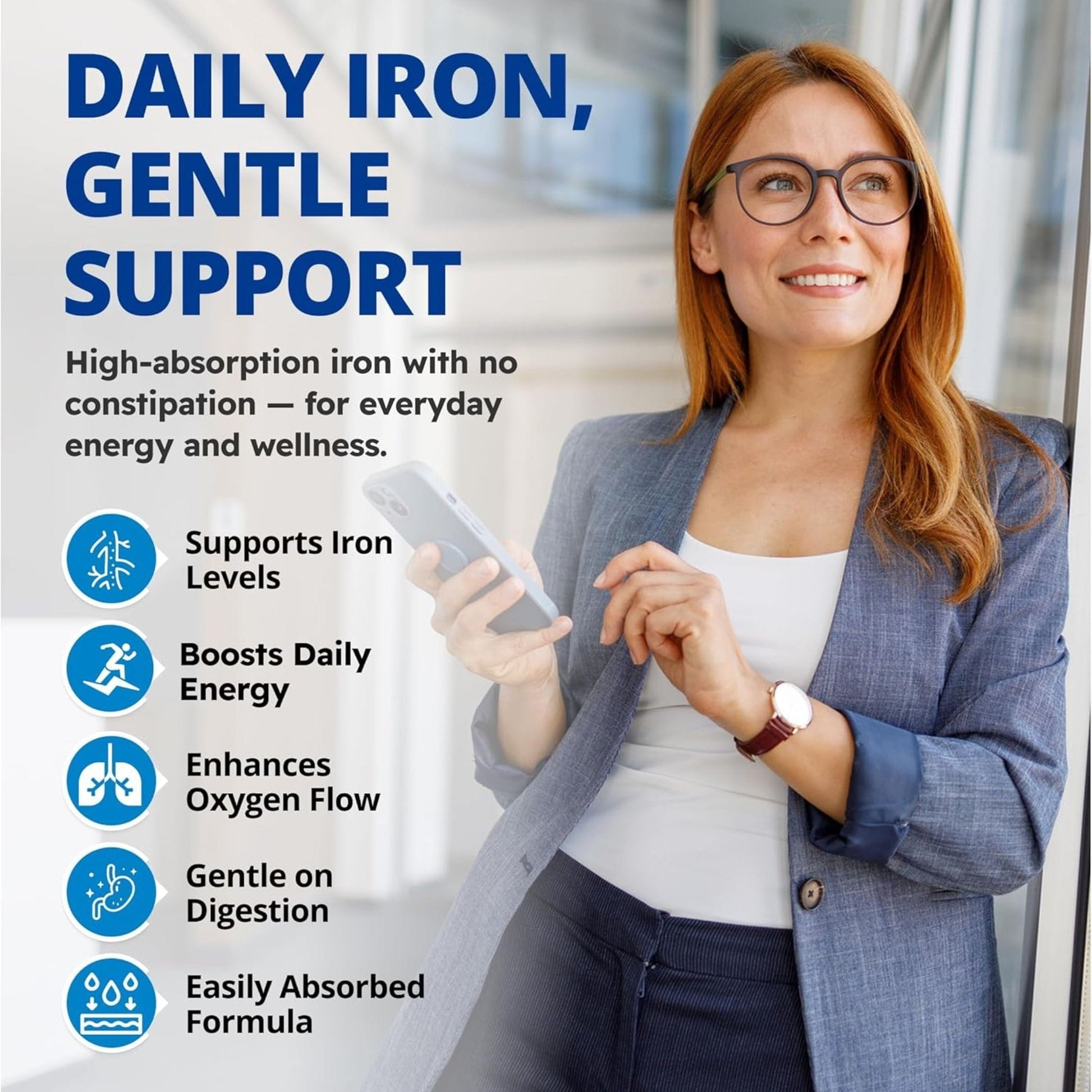 120 Vegetable Capsules | CanPrev Iron Bis-Glycinate 25mg