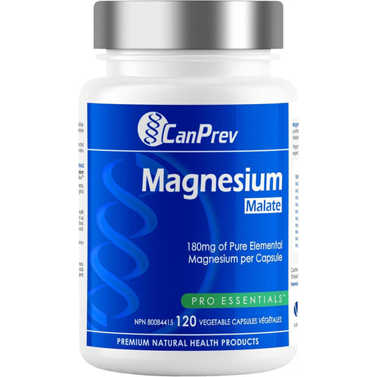 120 Vegetable Capsules | CanPrev CanPrev Magnesium Malate 180mg